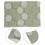 5Pcs Soft Reusable Fabric Book Covers Washable Stretchable Green Cover 9