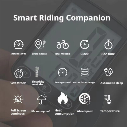 Wireless Bicycle Computer Touch Screen Bicycle Computer Mountain Bike Speedometer Cadence-Sensor Gps for Bike 2