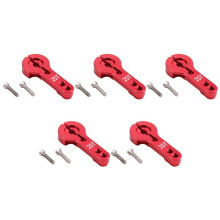Juego de 5 Piezas de 25T M3 de Brazo de Aluminio con Servomotor de Metal RC para MG995/MG996R E9001 Futaba Savox DIY, Coche de Juguete de 35 mm, Color