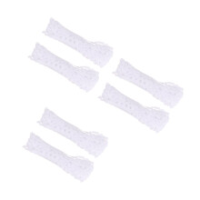 6Rolls White Grosgrain Ribbon for Kidswear Waistband Skirt Edging DIY