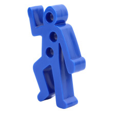 Funny Crime Scene Pen Stand Blue Desk Organizer Office Gift 15cm Length