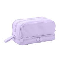 Large Capacity Pencil Case 22x9.5x10cm, Easy Clean, Multiple Colors