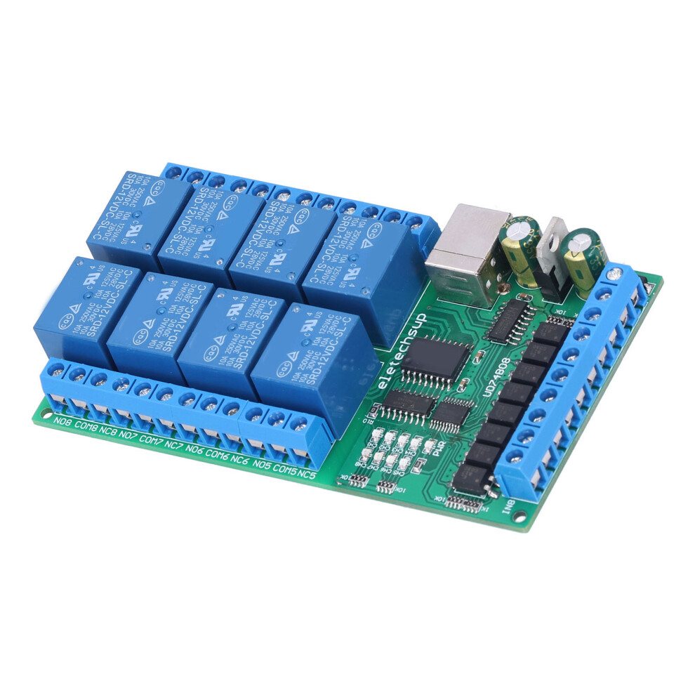 8-Channel Usb Relay Shield Module With At Commands, 12V, 10A 4171387740981