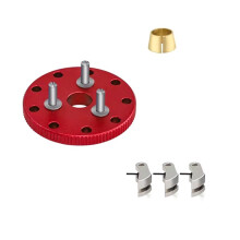 Kit D'Embrayage de Volant D'Inertie en Métal 4142 4146 3281 pour Voiture RC pour 1/10 Nitro/ Stampede / Jato/ T-Maxx/ Nitro Rustler Rouge
