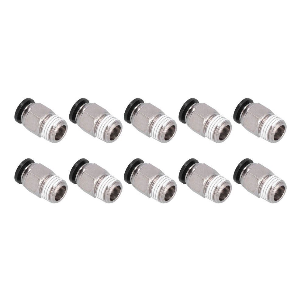 External Thread Pneumatic Connector Pc Brass Nickel Plated For Automation 3001387741255