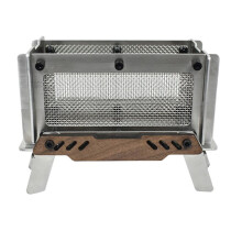 Outdoor Camping Incense Burner Wood Stove Aromatherapy Holder Stainless Steel Charcoal Stove for Home Desk