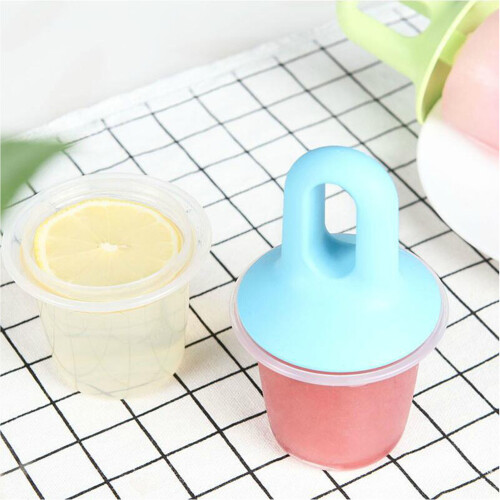(Blue) BPA-Free Reusable Popsicle Mold, Green/Blue/Pink
