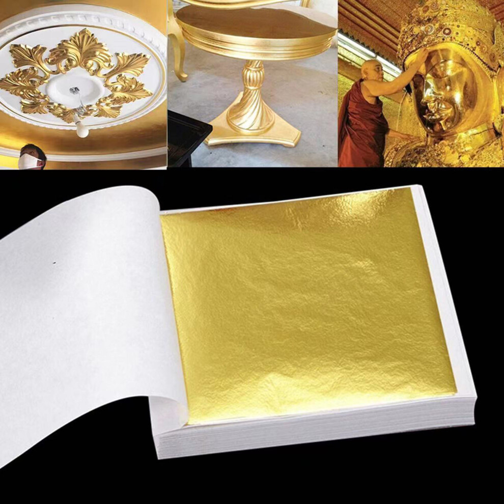 Dachuang Beauty Gold 50Pcs Foil Sheets For Nails & Face
