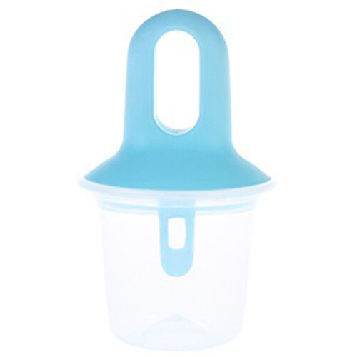 (Blue) BPA-Free Reusable Popsicle Mold, Green/Blue/Pink 2