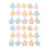 30 pièces de nœuds fleuris pour chignon, 3,5 cm, multicolores 1