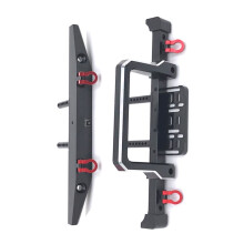 Metalen voor Achter Bumper voor 1/10 RC Crawler Auto MN999 MN222 TRX4 SCX10 90046 90047 RC Auto Upgrade Onderdelen Zwart