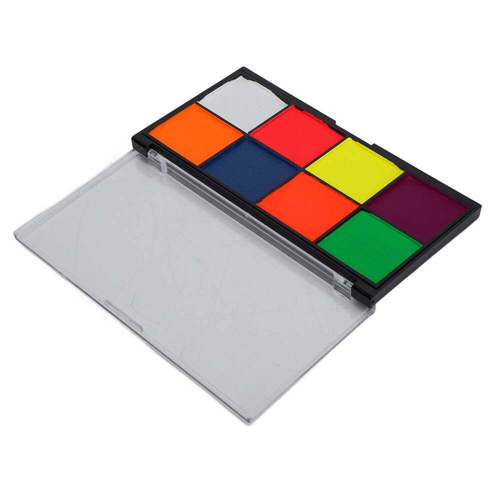 Vivid Colors Palette, Non Toxic Hypoallergenic Safe For Halloween, Cosplay, Performance, Blendable Creams, Water Based Face Paint, Longwearing