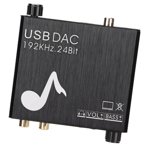 Advanced USB DAC Audio Converter, Dual Digital Inputs For Versatile Connectivity, Good Compatibility With Mainstream Operating Systems, Bass Control 2
