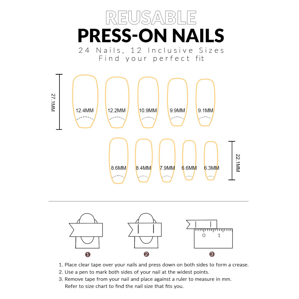 Dachuang Beauty Halloween Nail Stickers 24Pcs Reusable For Women