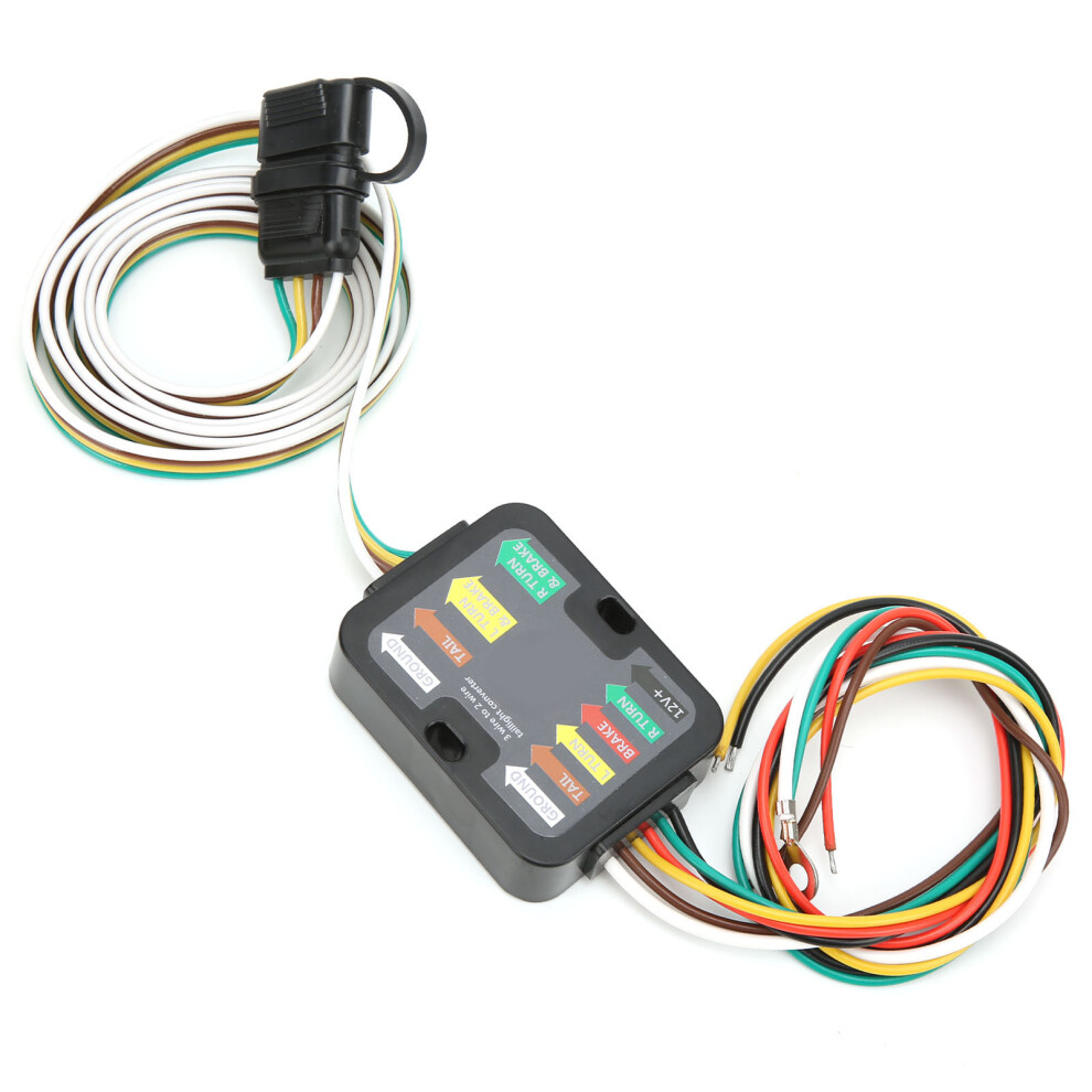 3 To 2 Wire Trailer Tail Converter With 60In Wiring Led Powered Durable Light 8431387742696