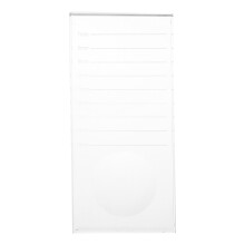 Crystal Plate Glass Eyelash Stand Pallet, Bigger Size Delicate Heavy Weighted for Salon & Home Lash Extensions with Easy To Hold The Lashes Feature