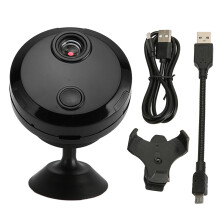 Mini-säkerhetskamera med enknappskontroll för enkel användning, 1080P bildkvalitet för livfulla bilder, inbyggt batteri för längre användning,