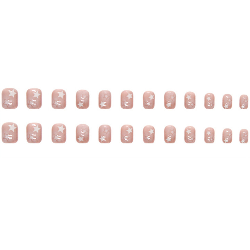 Dachuang Beauty (Jelly Glue Model) Shiny Press-On Nails For Women, Reusable Diy Manicure