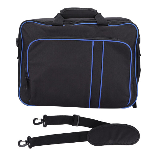 Large Capacity Protective Console Case for PS5 Games & Accessories, Blue/Black 1
