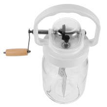 Compacte Hand Crank Boterkarnier Voor Thuis Keuken Transparant