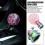 Pink Bubble Crystal Gear Shift Knob with 3 Threaded Adapters Universal Fit 6