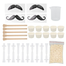 Hautfreundliches Nasenwachs-Set mit 50 g Wachsbohnen & Stäbchen