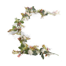 Künstliche Rosenranken-Kranz für Hochzeit, Party, Wohndekoration 1,5 m