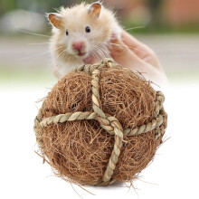 Coconut Fiber Chew Balls for Rabbits & Chinchillas, 3.9 inches