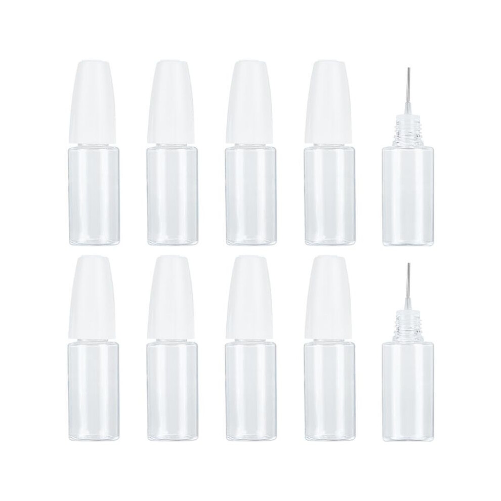 20Pcs Precision Tip Applicator Bottles, 10Ml/0.34Oz Dispensing Needle Bottle Pet Empty Glue Bottle With Steel Needle 4714079596109