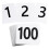 100Pcs Table Numbers 1-100,Plastic Table Numbers, Double Sided Table Number Cards for Wedding Reception Restaurant Table 1