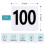 100Pcs Table Numbers 1-100,Plastic Table Numbers, Double Sided Table Number Cards for Wedding Reception Restaurant Table 7