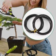 9 Rolls Bonsai Wires Anodized Aluminum Bonsai Training Wire with 3 Sizes (1.0 Mm,1.5 Mm,2.0 Mm),Total 147 Feet (Black)