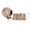 Natural Coconut Husk Coconut Hide with Ladder for Bird Shell Hideaway Durable  2 3
