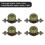4 Zinc Alloy Cabinet Handle Set 15