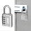 Λουκέτο Rustproof4Digit για ταξίδια, στιβαρή και συμπαγής κλειδαριά συνδυασμού με 6
