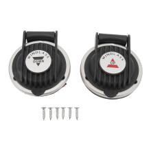 Interrupteur marin anti-déclenchement accidentel, commande au pied facile par bouton-poussoir pour guindeau de bateau avec support d'installation