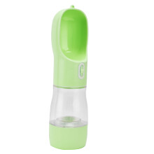 Borraccia per animali 2 in 1, verde, 258 ml / 200 g, anti-perdita