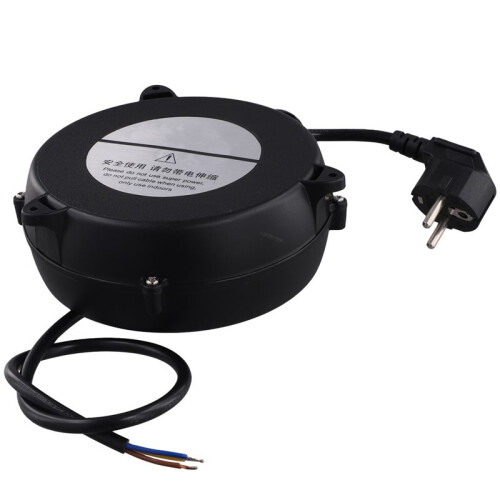 Small Automatic Retractable Wire Winding Device, Retractable Storage Reel, Automatic Winding Reel EU Plug