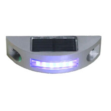 IP68 Waterdichte LED-Wegverlichting op Zonne-, Reflecterende Wegverlichting, Waarschuwingslicht op de Grond, Blauw Licht