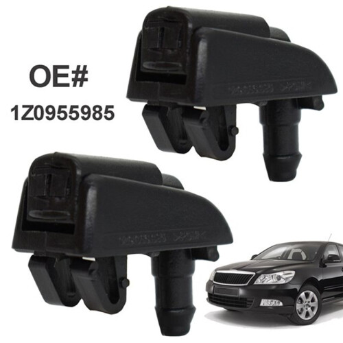2PCS Windshield Windscreen Washer Nozzle Spray Jet 1Z0955985 for  OCTAVIA 2004-2015 1