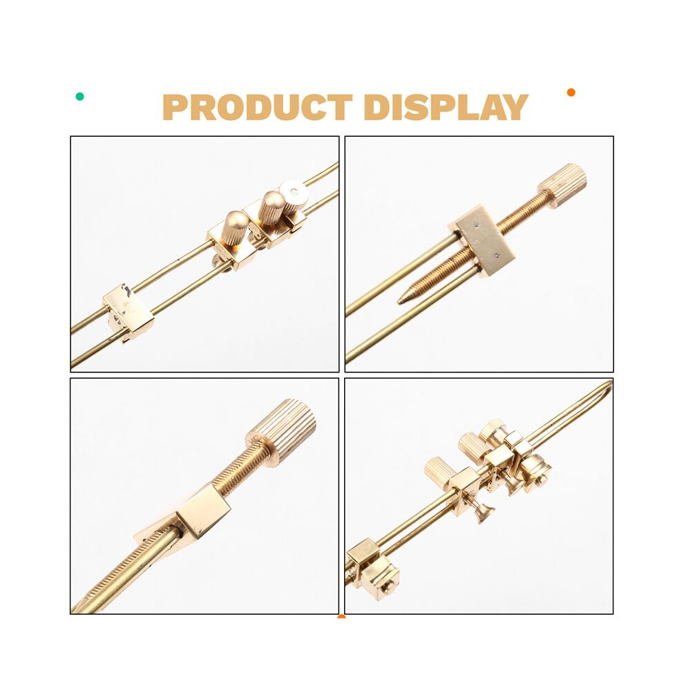 3Pcs Violin Brass Repair Crack Debug Clamps, Luthier Making Tools Strip Type Middle Seam Clamp Back Panel Seam Clip 6031406171029