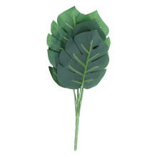 Außenwanddekoration Künstliche Monsterapflanze für Garten und Indoor, 60 cm Laub