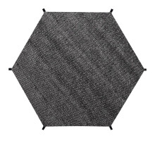 Toile D'Ombrage pour Trampoline, Filet de Protection Solaire Extérieur, Pare-Soleil, Protection UV et Feuilles, Auvent pour Trampoline 8 Pieds, 6