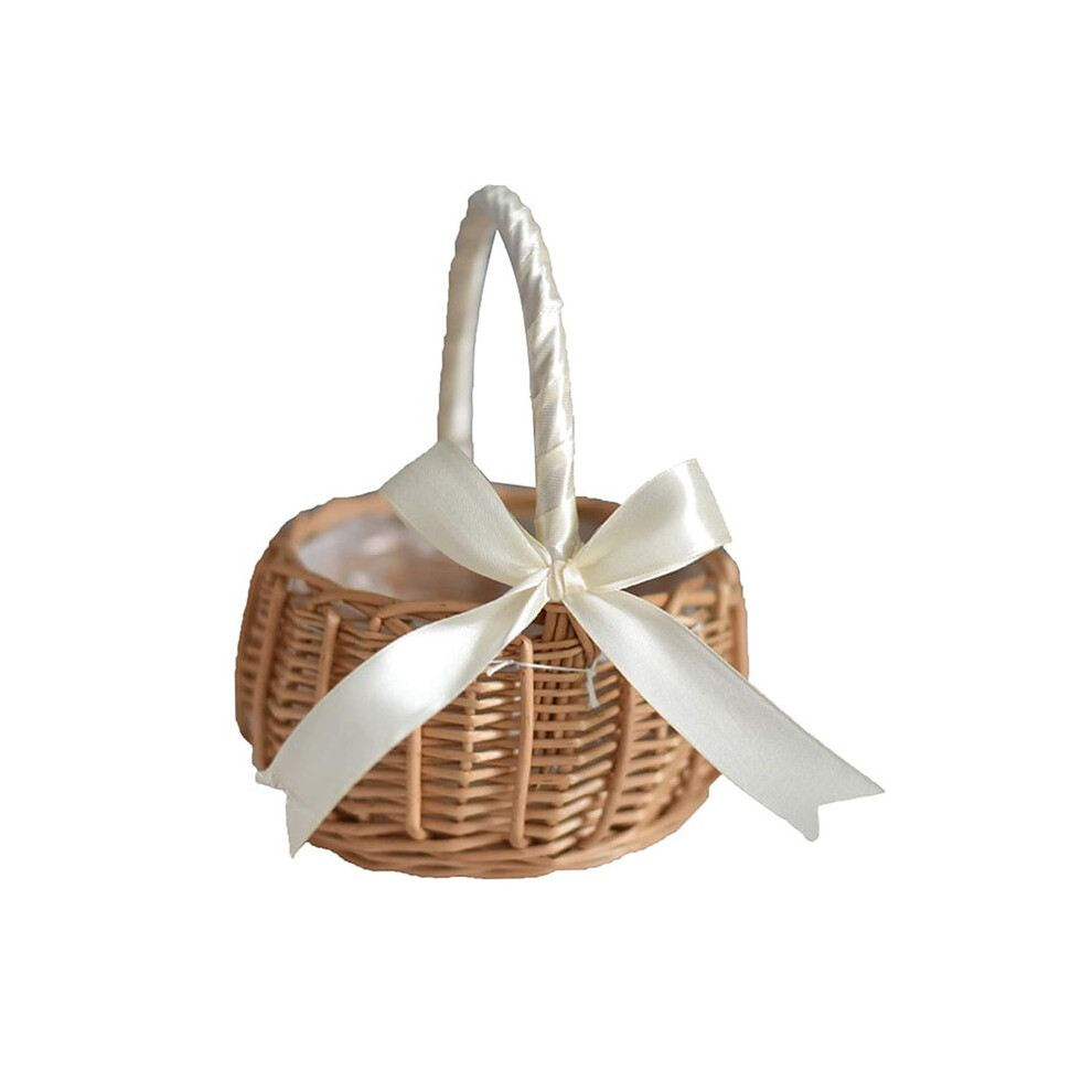 Woven Flower Basket Hualanzi Wicker Basket Candy Gift Basket 15Cm 6032584136398