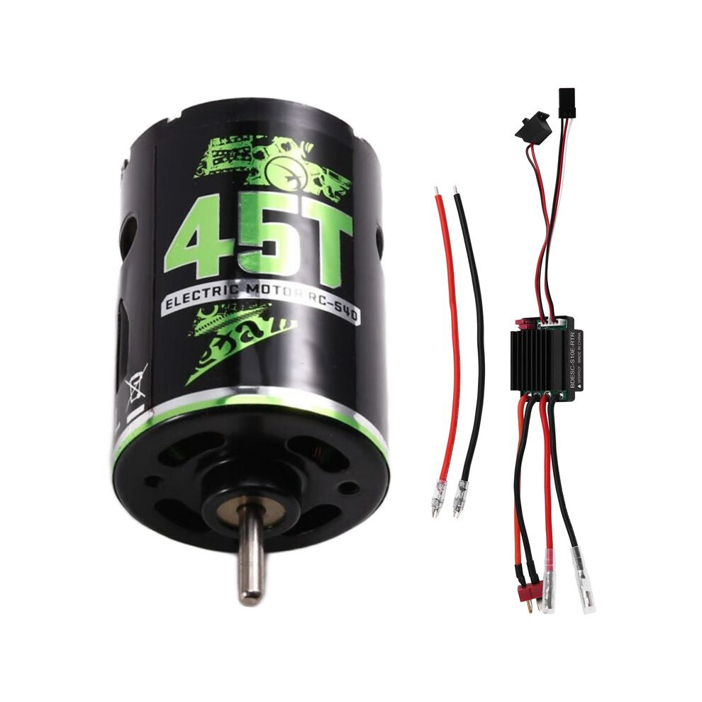 540 Brushed Motor Rc Crawler Motor Esc Brushed Electric Speed Controller Bec For 1/10 Rc Car /Axial/Hsp 45T 6033013591030