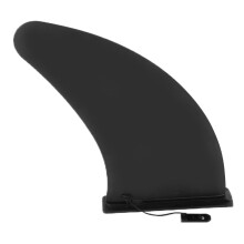 Longboard-Surffinne 11 Zoll PVC Schwarz Feststehende Steckfassung Mittelstabilisator Paddel Fahrwerk