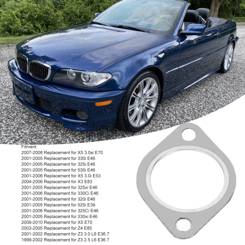 2 Stück Metall-Auspuffkrümmerdichtung für BMW E36 E39 E46 E53 E70 E83 E85 2