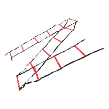 7M 14-Raunen PVC-Agilitäts- und Schnell-Leiter für Soccer, Fußball und Fitness Rot