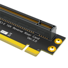 PCI-E 16X 3.0 90 Degree Reverse Male to Female Riser Card for 2U Server (Installation Direction Towards CPU)