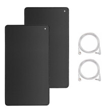 Grounding Mat Kit, 2 Pack Grounding Mat 10 X 26.7Inch, Grounding Pad with 2 Grounding Cord for Sleep, Pain, Inflammation